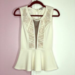 Studded Peplum Charlotte Russe Top